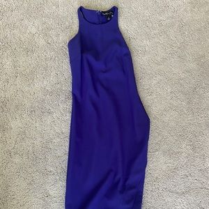 Elizabeth and James Purple Slit Dress
